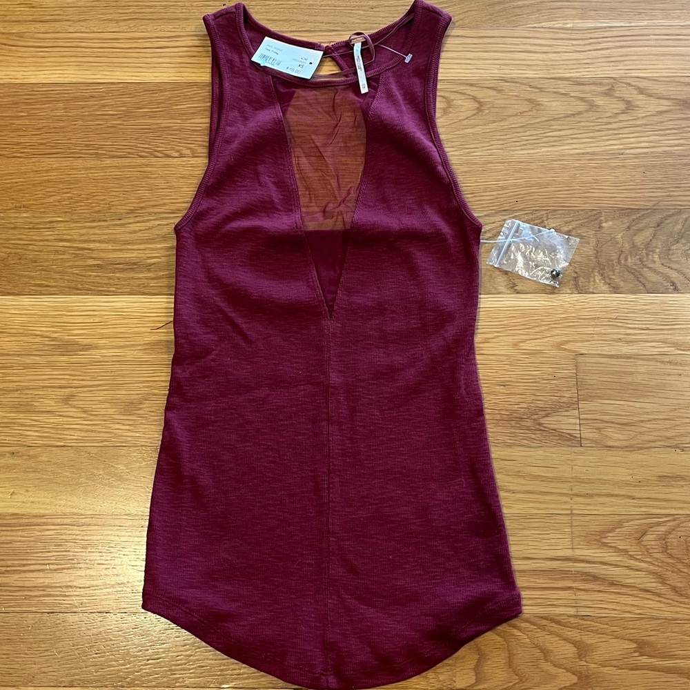 Free People Mesh Cutout Tank - NWT XS